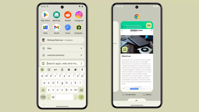 يجعل اندرويد 14 البحث الشامل على هواتف Pixel في شريط عائم جديد موجود في كل مكان