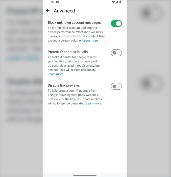 وفقًا لموقع "WABetaInfo"، يعمل تطبيق واتساب حاليًا على تطوير ميزة جديدة تتيح للمستخدمين إمكانية حظر الرسائل من جهات الاتصال غير المعروفة.