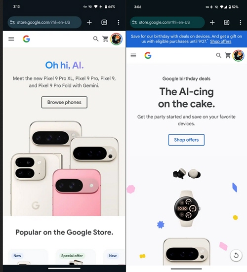 أصدرت شركة قوقل تحديثًا جديدًا لمتصفح كروم Chrome 129 على أجهزة أندرويد، والذي يتضمن ميزة جديدة تتعلق بتخصيص شريط التنقل بالإيماءات.