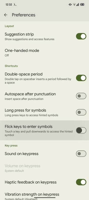 لوحة مفاتيح Gboard