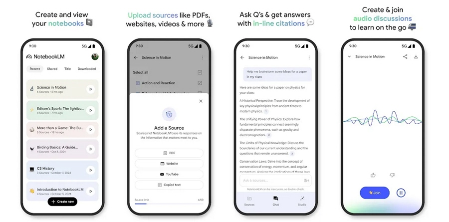 تطبيق NotebookLM