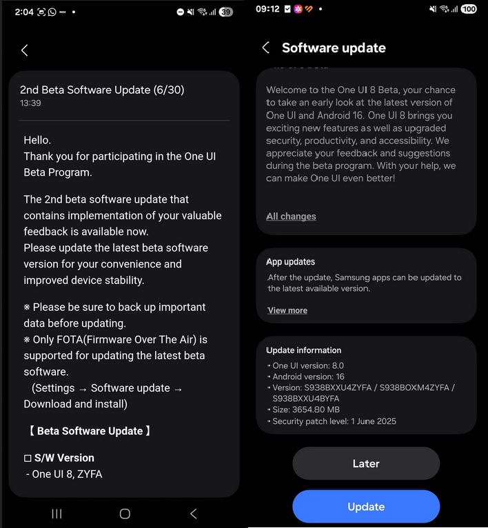 One UI 8 Beta 3