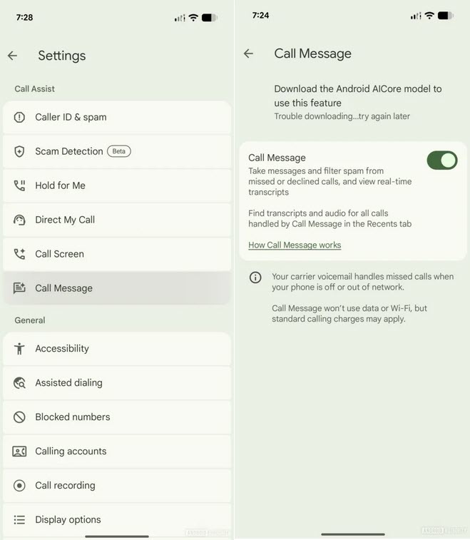 Call Message