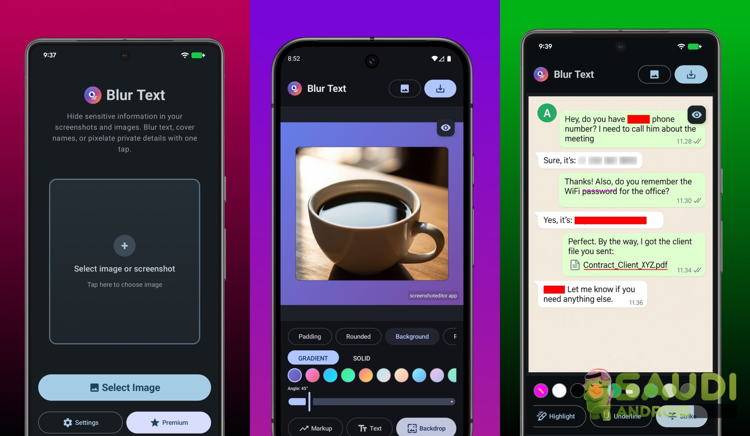 نظرة على تطبيق Blur Text : حماية النصوص الحساسة بسهولة لمستخدمي أندرويد