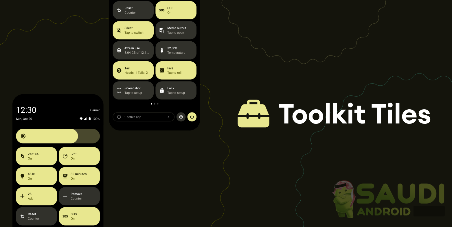 نظرة على تطبيق Toolkit Tiles: لإضافة أدوات في لوحة إعدادات أندرويد السريعة