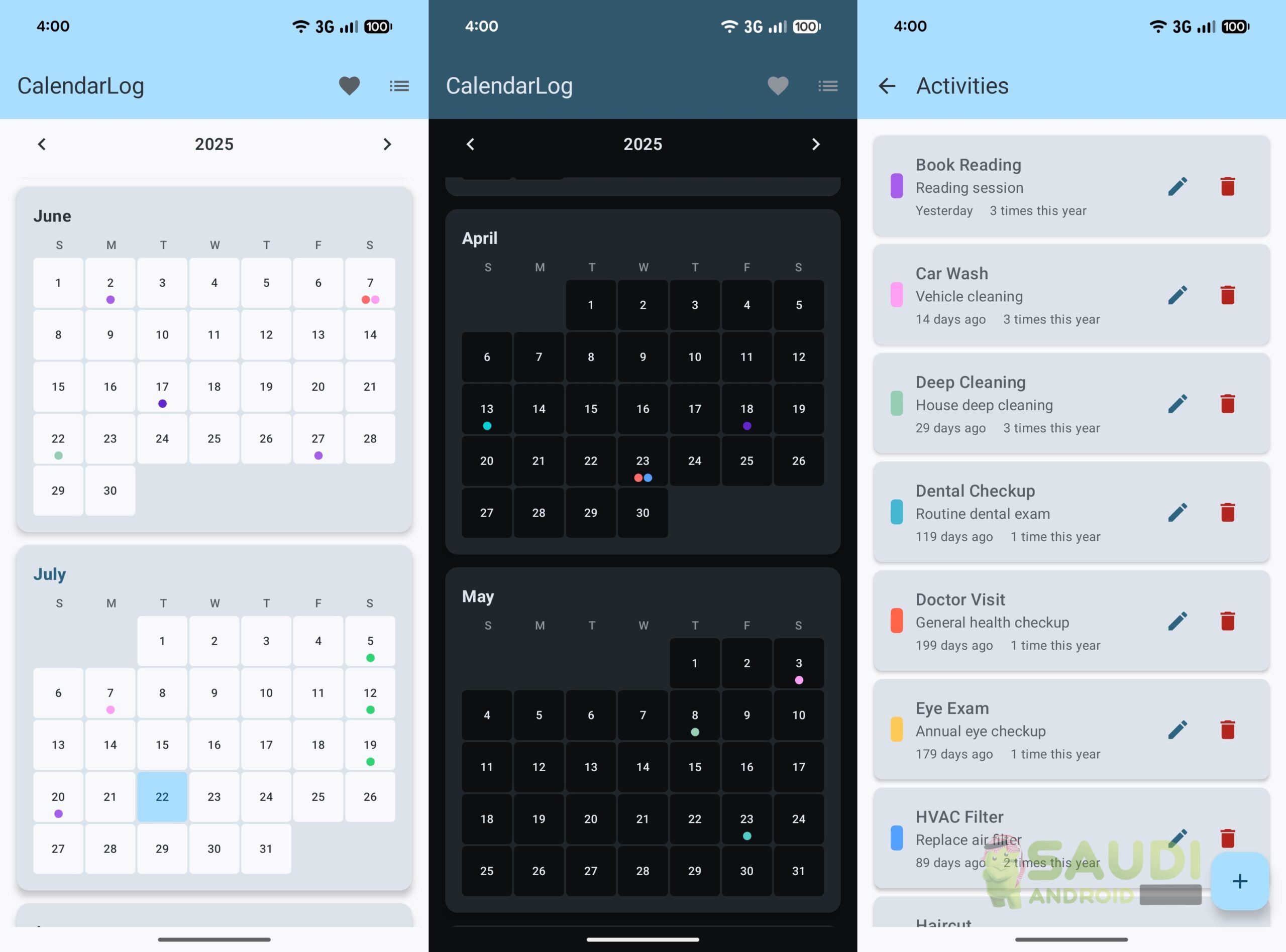 نظرة على تطبيق CalendarLog | دفتر المواعيد الذكي لمستخدمي أندرويد