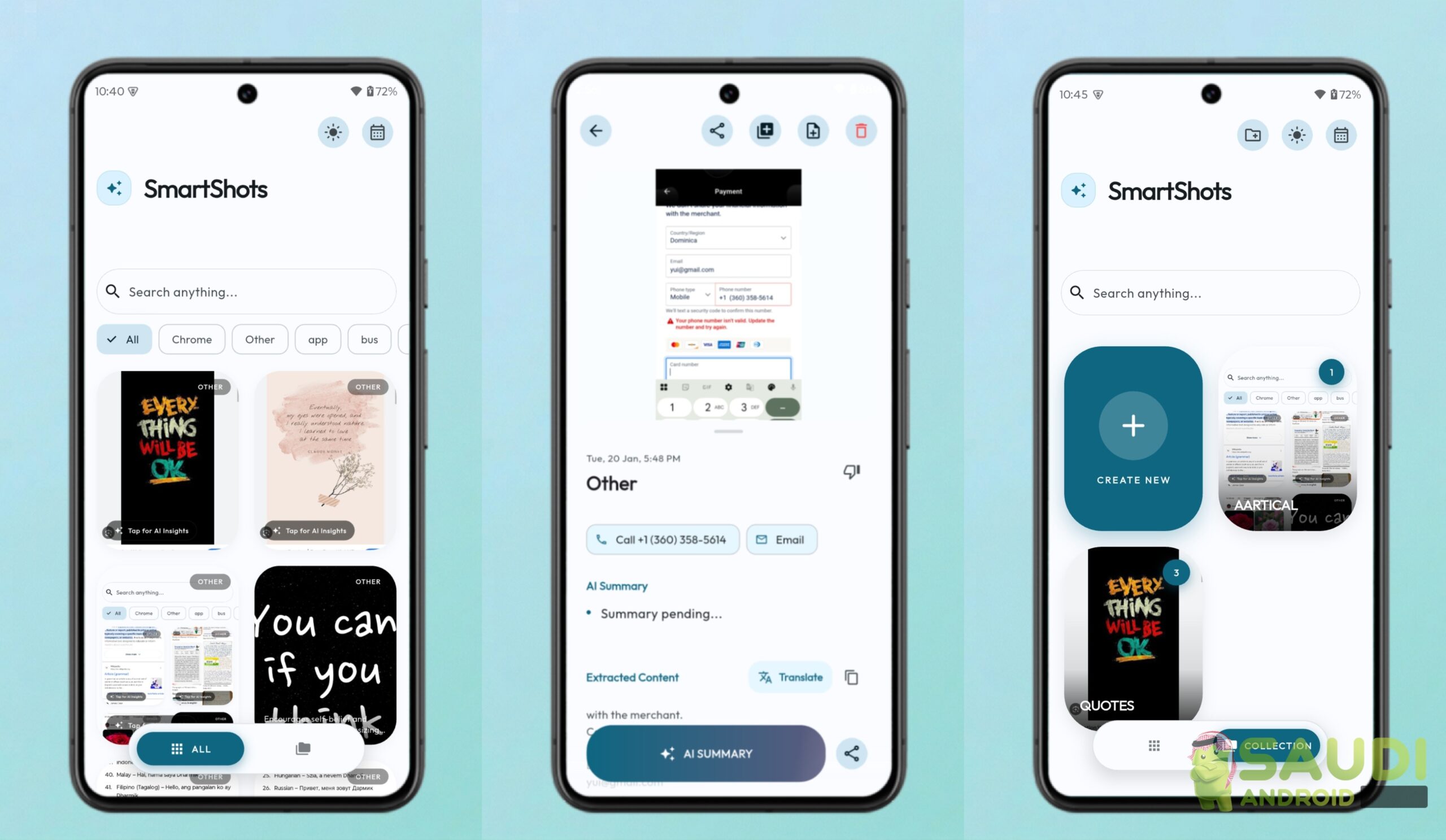 نظرة على تطبيق SmartShots : أداة ذكية لتنظيم لقطات الشاشة على أندرويد