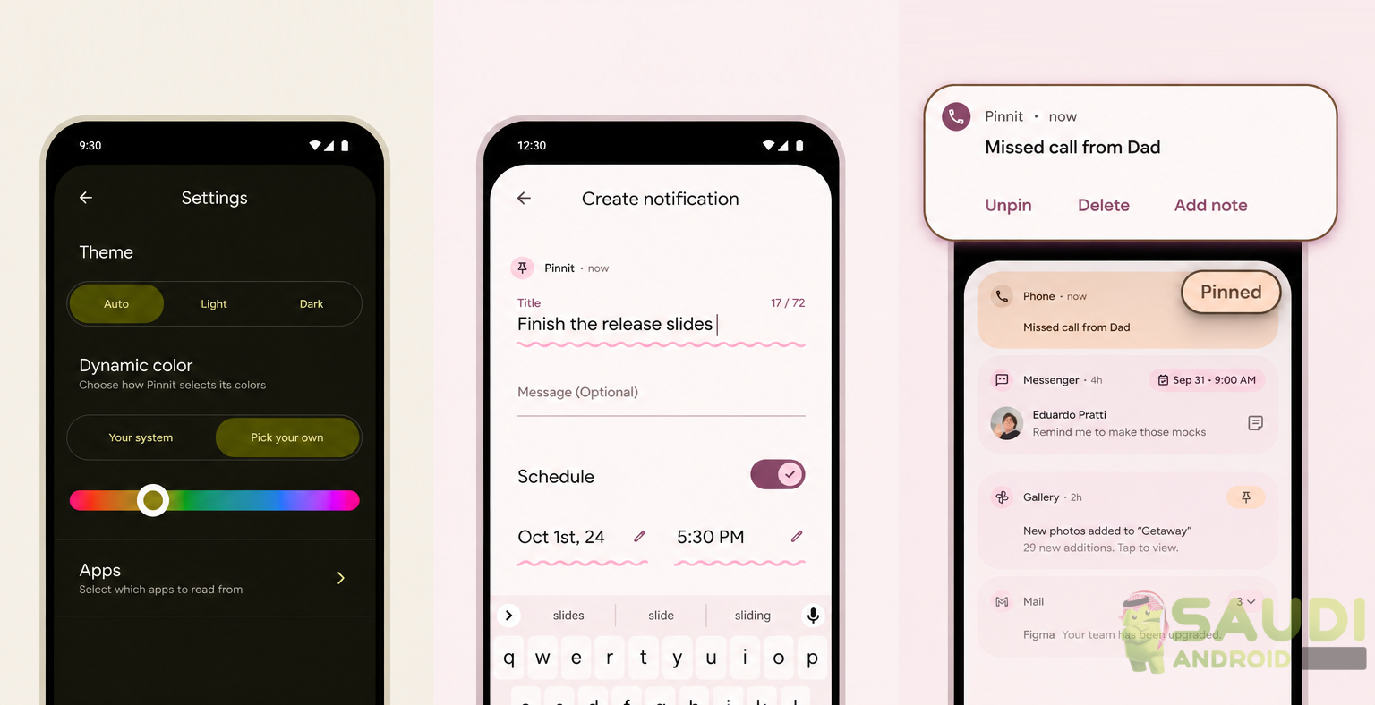 نظرة على تطبيق Pinnit| ثبّت إشعاراتك المهمة على شاشة هاتف أندرويد بطريقة ذكية