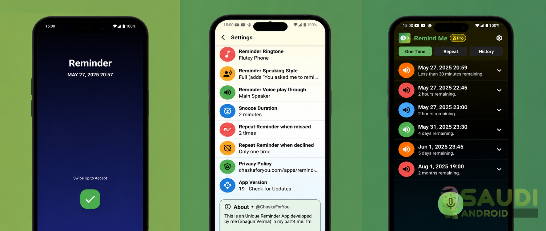نظرة على تطبيق Remind Me (using Call) | طريقة ذكية لتلقي التذكيرات عبر مكالمة صوتية على أندرويد