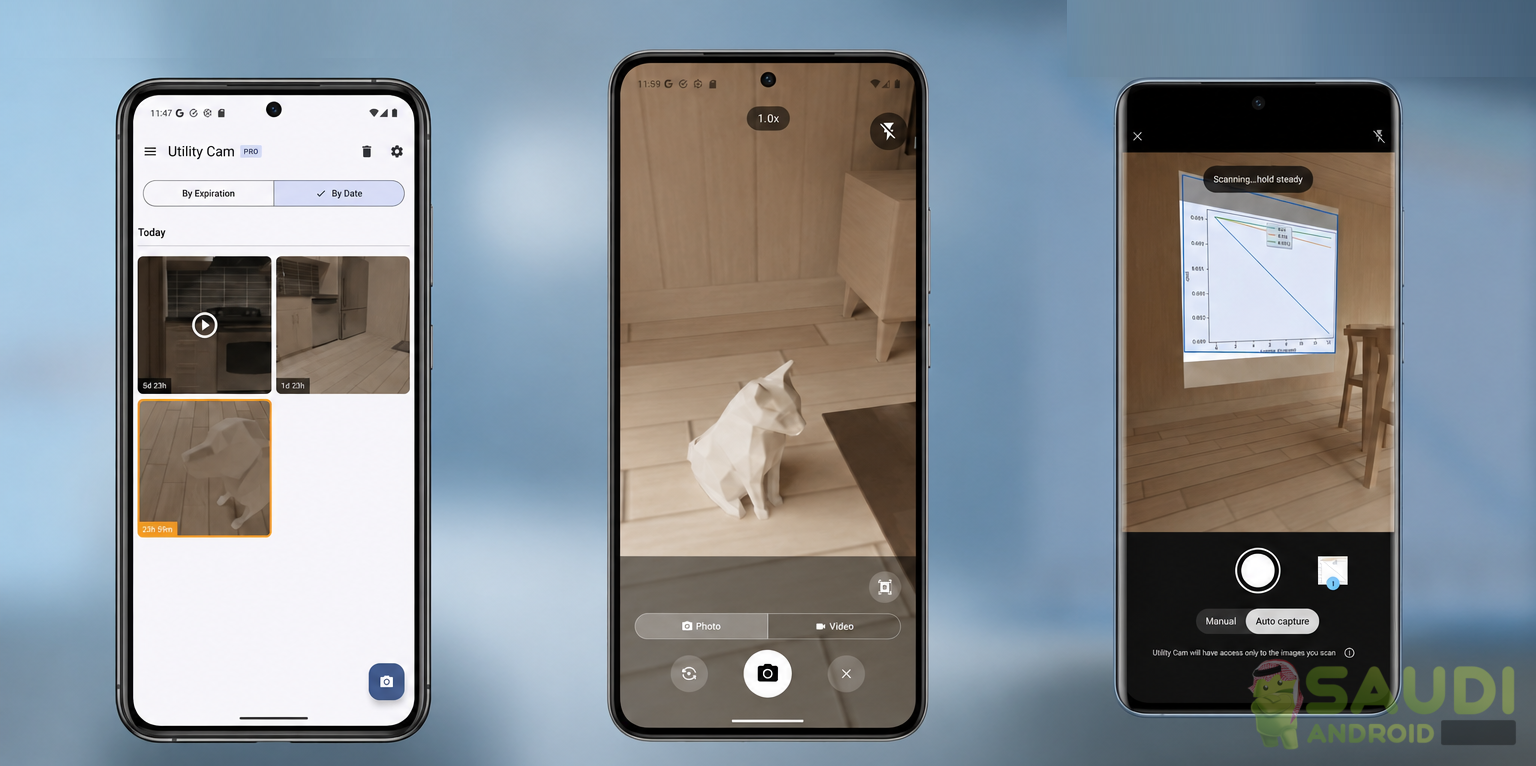 نظرة على تطبيق Utility Cam | كاميرا ذكية مؤقتة مع ميزة الحذف التلقائي من الالبوم