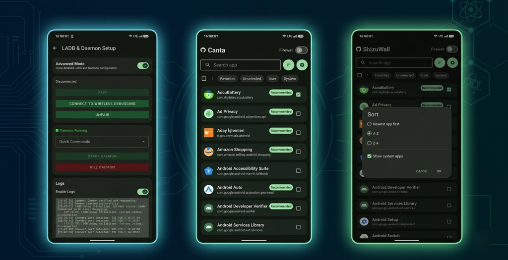 نظرة حول تطبيق ShizuWall | كيف تقطع الإنترنت عن أي تطبيق أندرويد بدون روت أو VPN؟
