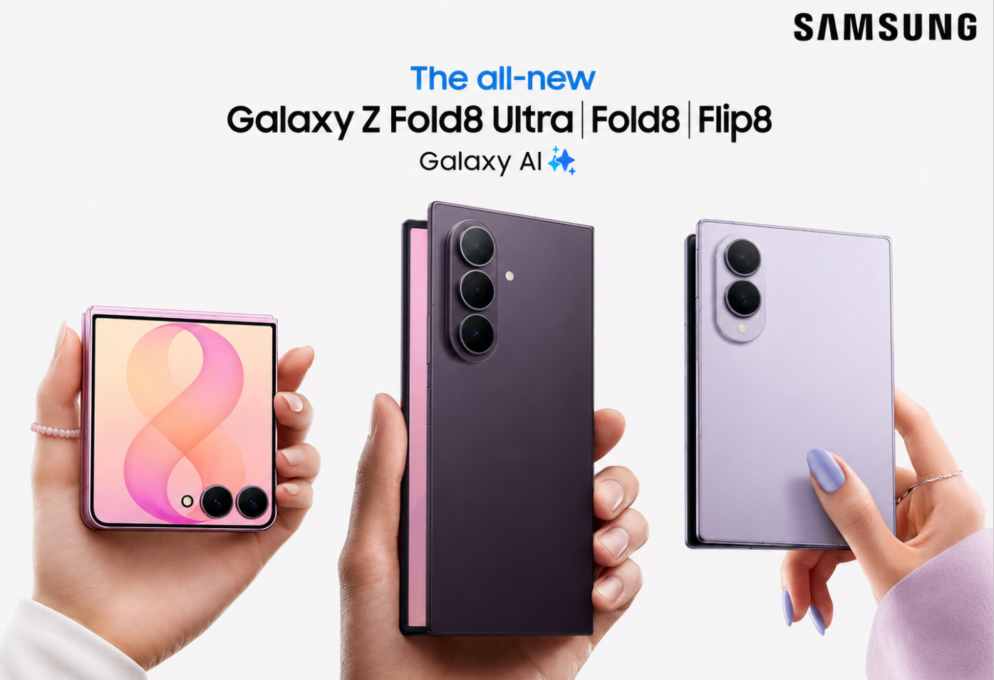 سامسونج تعلن عن Galaxy Z Fold8 Ultra و Fold8 و Flip8 هواتف قابلة للطي بتجارب مختلفة | المواصفات & المميزات & الأسعار