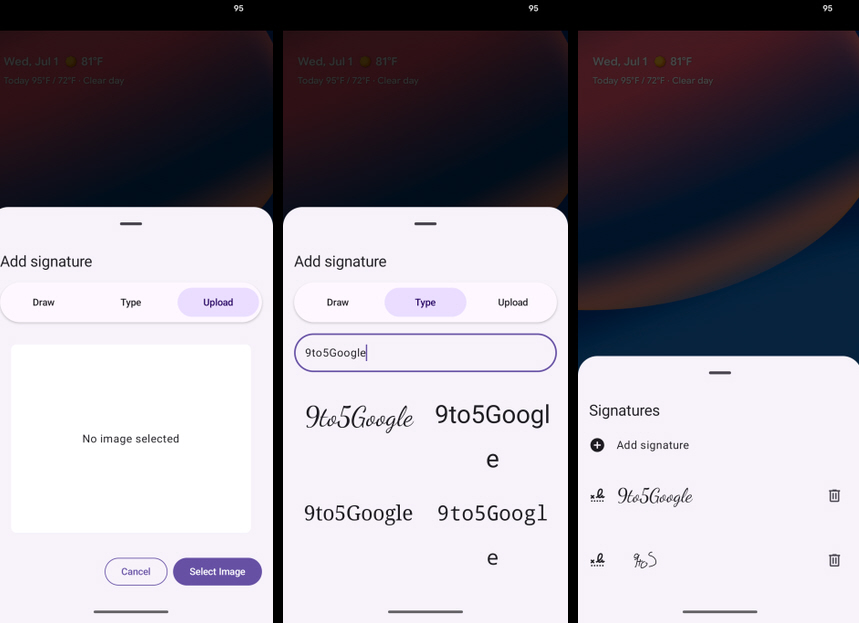 تطبيق Signatures