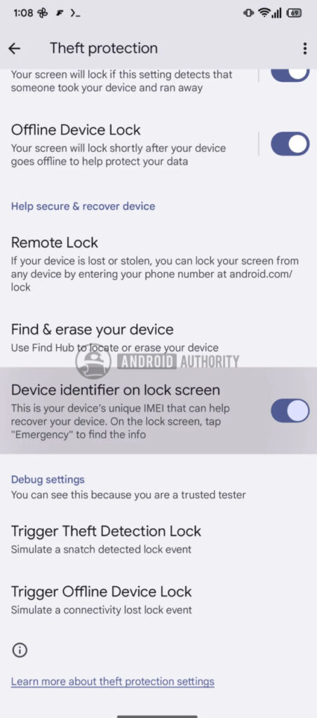 2026-07-15_13-20-08-452x1024 ميزة جديدة من قوقل تكشف رقم IMEI على شاشة القفل لاستعادة هواتف أندرويد المسروقة