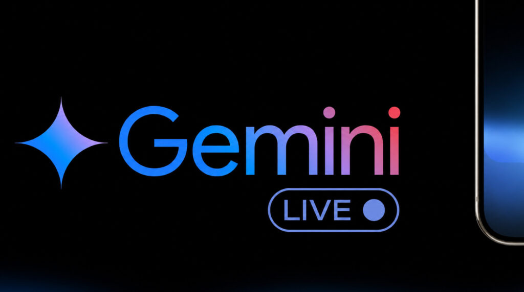 إرفاق الملفات من داخل Gemini Live
