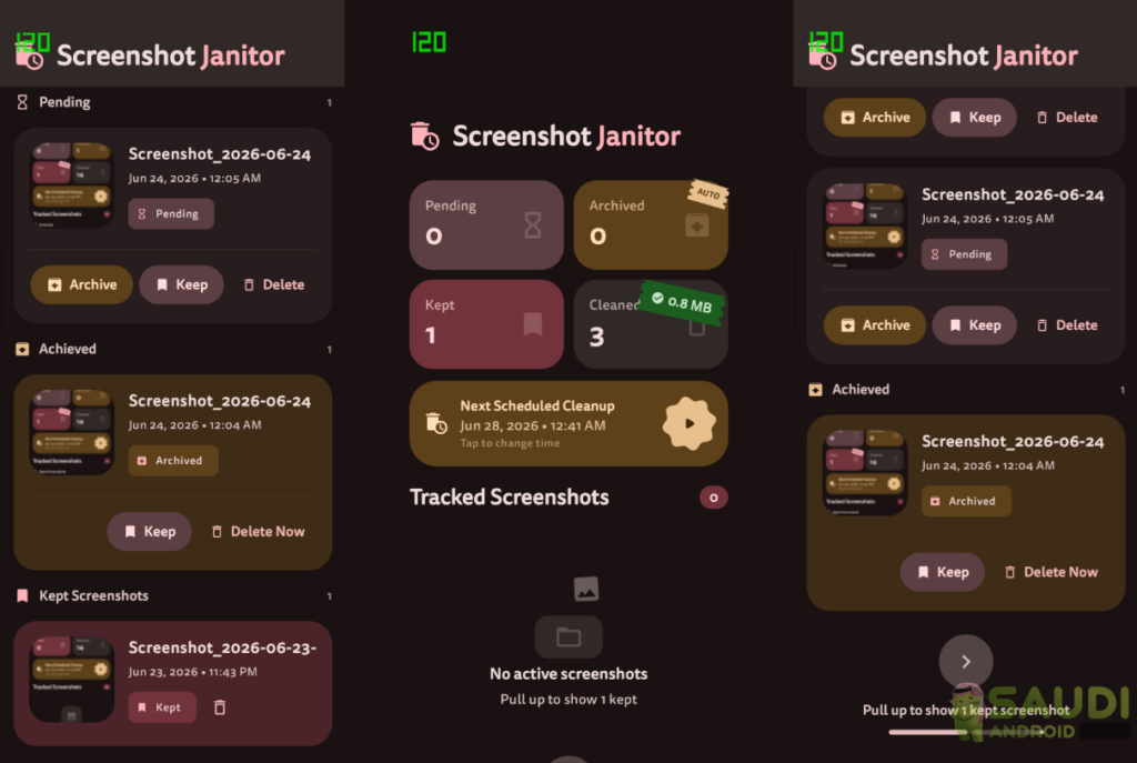 نظرة حول تطبيق Screenshot Janitor | حل ذكي لتنظيم معرض الصور وحذف لقطات الشاشة